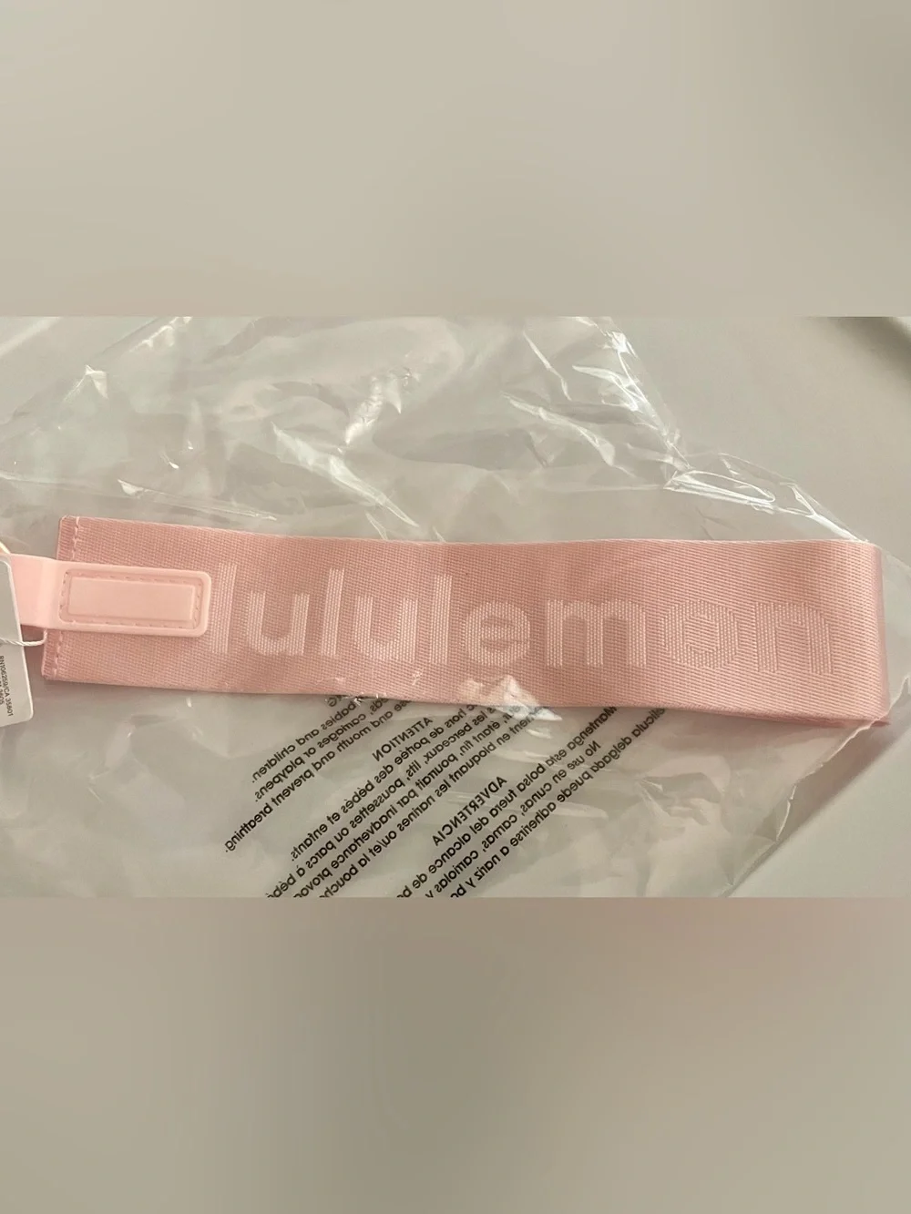 Lululemon Pink Never Lost Keychain